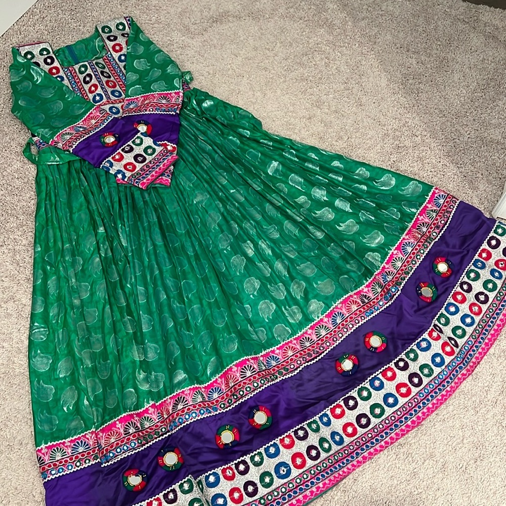 Maxi Afghan Dress with Scarf